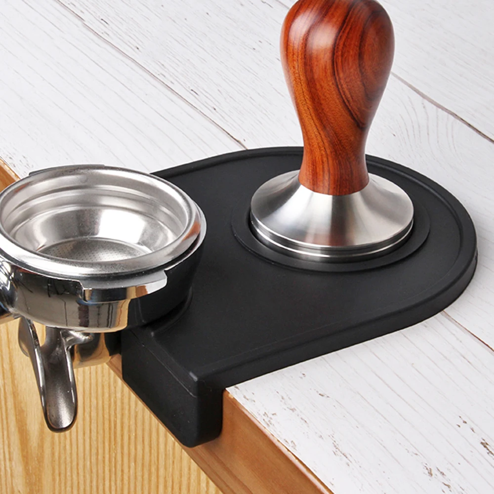 "Coffee tamper and mat"